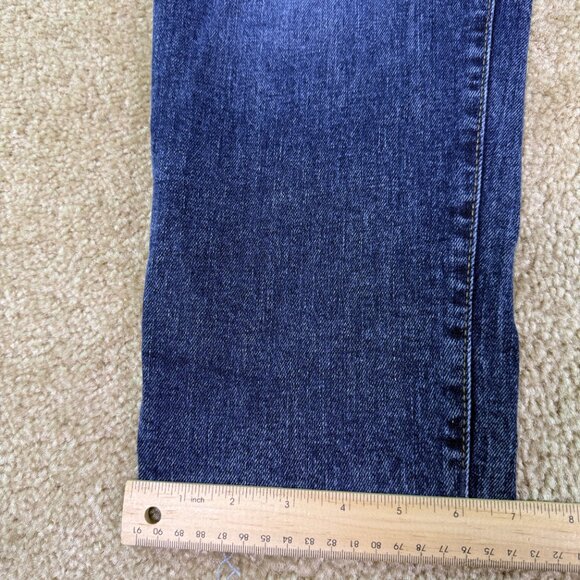 Old Navy Womens High Rise OG Straight Jeans Size 12 Blue Denim Curvy 30x27 E747 - Picture 13 of 14